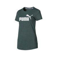 Koszulka damska Puma ESS LOGO HEATHER 85212730 Zielona - Rozmiar XS