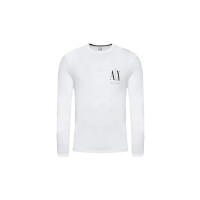 Koszulka męska Armani Exchange T-SHIRT 8NZTPL-ZJH4Z-1100 Biała - Rozmiar 2XL