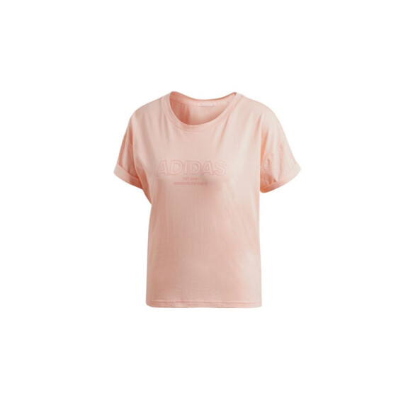 Koszulka damska adidas Performance ESS ALLCAP T CZ5693 Różowa - Rozmiar XS