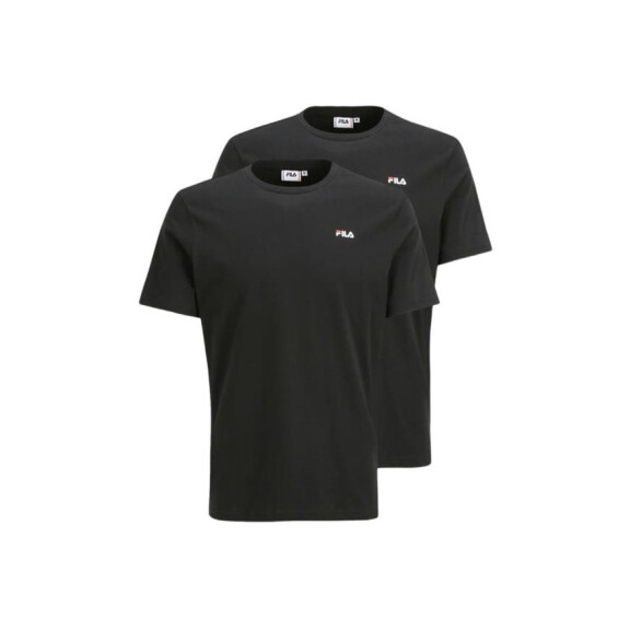 Koszulka męska Fila BROD TEE DUBBLE PACK FAM008383128 Czarna - Rozmiar S