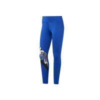 Spodnie damskie Reebok WOR MYT AOP TIGHT FK6787 Niebieskie - Rozmiar S