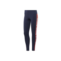 Spodnie damskie Reebok LINEAR LOGO POLY TIGHT FR8179 Niebieskie - Rozmiar XS