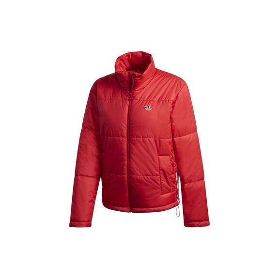 Kurtka damska adidas Originals SHORT PUFFER GK8556 Czerwona - Rozmiar 36