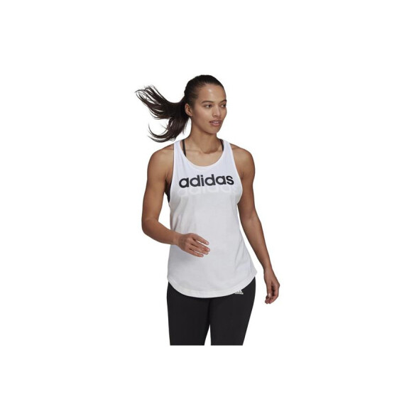 Koszulka damska adidas Performance W LIN TK GL0567 Biała - Rozmiar XS