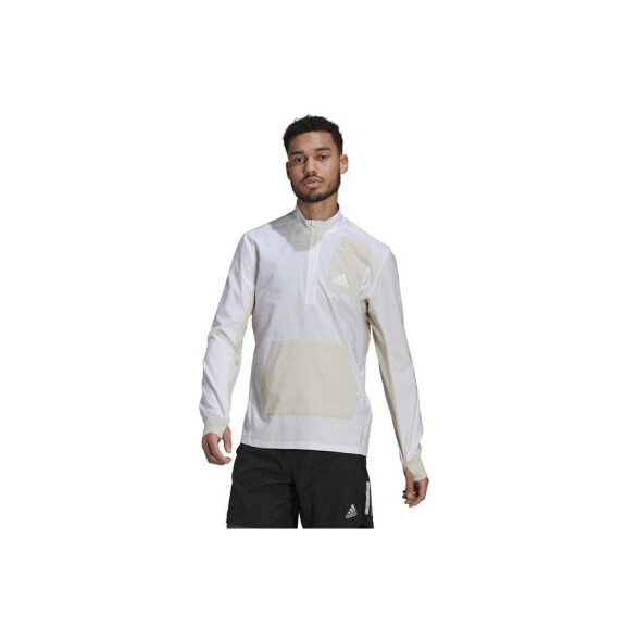 Bluza męska adidas Performance 1/2 ZIP P.B M GP6487 Biała - Rozmiar L