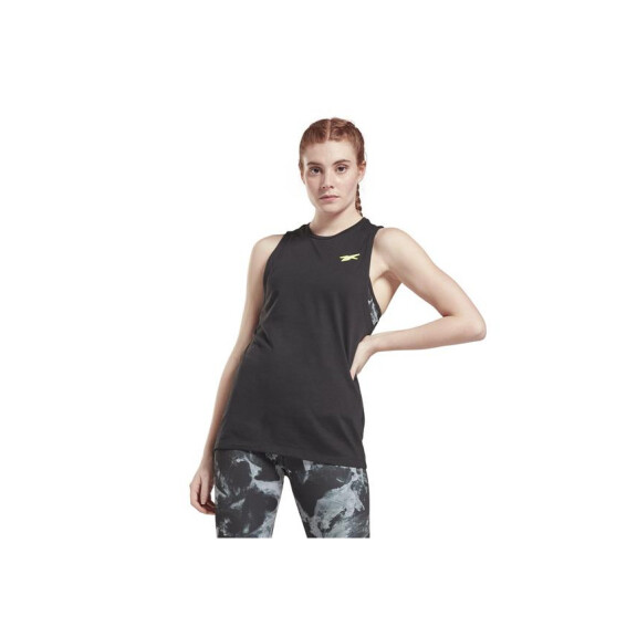 Koszulka damska Reebok MYT MUSCLE TANK GR9449 Czarna - Rozmiar S