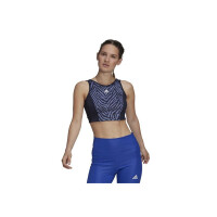 Koszulka damska adidas Performance W ZBR CROP TP GS6347 Niebieska - Rozmiar L