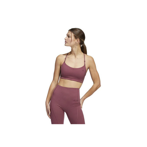 Koszulka damska adidas Performance YO LS 4E 3S BRA HC7941 Czerwona - Rozmiar LDD