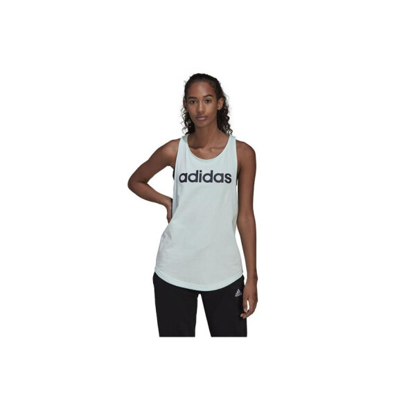 Koszulka damska adidas Performance W LIN TK HD1683 Niebieska - Rozmiar S