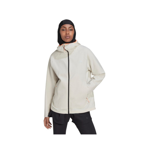 Kurtka damska adidas Performance XCITY SOFTSHELL HK6479 Beżowa - Rozmiar S