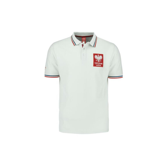 Koszulka męska Monotox POLO TP EAGLE MX22091 Biała - Rozmiar XL