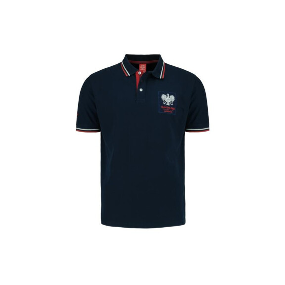 Koszulka męska Monotox POLO TP EAGLE MX22092 Niebieska - Rozmiar S