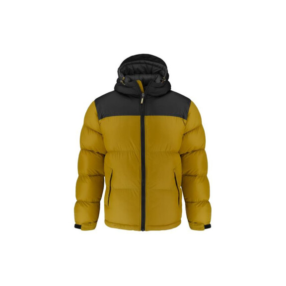 Kurtka męska Monotox PUFFER H MUSTARD BLACK MX22124 Żółta - Rozmiar 2XL