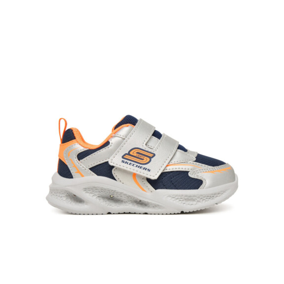 Buty dziecięce Skechers METEOR LIGHTS GLOW 401498NSLOR Szare - Rozmiar 24
