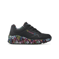 Buty dziecięce Skechers UNO LITE LOVELY LUV 314976LBKMT Czarne - Rozmiar 36,5