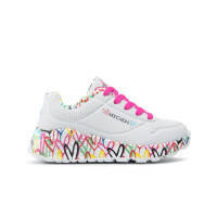 Buty dziecięce Skechers UNO LITE LOVELY LUV 314976LWMLT Białe - Rozmiar 33