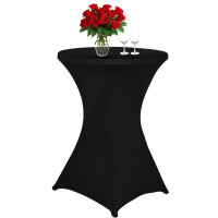 Pokrowiec stolika koktajlowego 80 cm czarny