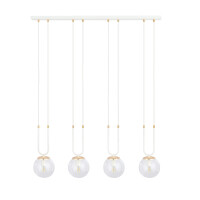 Biała stylowa lampa wisząca GLOM 11116/4/E