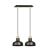 Oryginalna czarna lampa do salonu IBER 11042/2/E