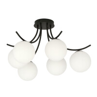 Oryginalna czarna lampa wisząca do pokoju BOSTA 11109/6/E