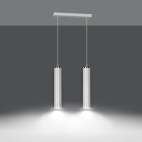 Lampa wisząca biała 2-płomienna LENA 1955/2/E