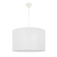 Biała lampa z dużym abażurem JULITA B/6W/10/G