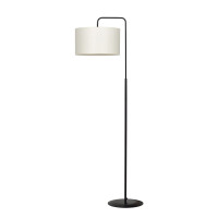Nowoczesna lampa podłogowa z abażurem TRIPO LP1/BLACK/ECRU 1570/4/E