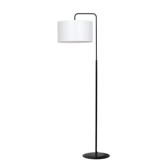 Lampa podłogowa z dużym abażurem TRIPO LP1/BLACK/WHITE 1570/2/E