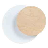 Nowoczesny kinkiet sklejka CIRKLE 1A WHITE 1970/1/E