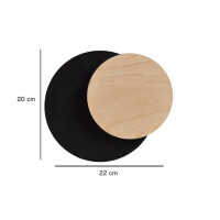 Oryginalny czarny kinkiet CIRKLE 1A BLACK 1970/2/E
