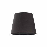 ABAŻUR do lampy stożek 2J-E27 grafit 13/17,5 wys 15 do lampki nocnej, żyrandola