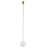Złota lampa wisząca z kloszem KIAR L 110308/N