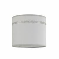 ABAŻUR do lampy walec 1J-E27 popiel 18/15 do lampki nocnej, zwisu, z kryształkami