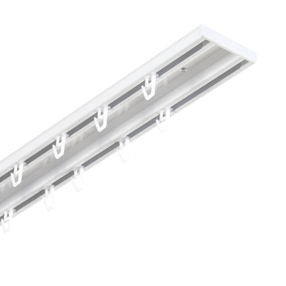 Karnisz szyna sufitowa alu podwójna, szerokość - 150 cm