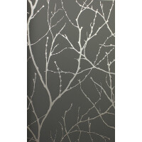 Tapeta gałązki York Wallcoverings MD7125 Trees Silhouette Modern Metals 2