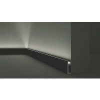 Listwa czarna oświetleniowa LED Wallstyl IL10 Black NMC Noel & Marquet wys. 8cm