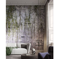 Fototapeta kwiaty wisterii i kafle Wonderwall Allure 35079607