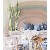 Mural tęcza Wallcolors Pastel Rainbow Life in Boho