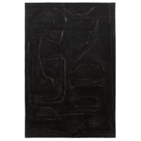 Dywan czarny w linie DEEP Noir Toulemonde Bochart