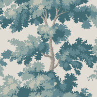 Fototapeta drzewa Sandberg S10176 Raphael Forest Teal Le Village