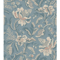 Tapeta roślinne pnącza Sandberg S10239 Daphne Misty Blue Le Village
