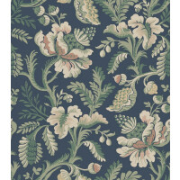 Tapeta roślinne pnącza Sandberg S10240 Daphne Midnight Blue Le Village