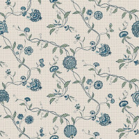 Tapeta roślinne pnącza Sandberg S10264 Adelaide Blue Le Village