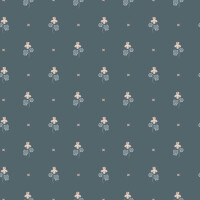 Tapeta drobne kwiatki Sandberg S10269 Mimi Indigo Blue Le Village