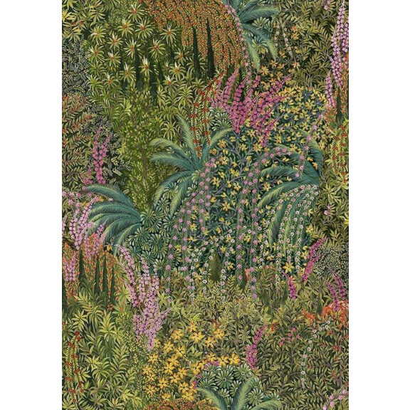 Tkanina welurowa Cole & Son Cascade Velvet Leaf Green F121/3016 The Gardens Vol. II