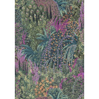 Tkanina welurowa Cole & Son Cascade Velvet Teal Viridian F121/3017 The Gardens Vol. II