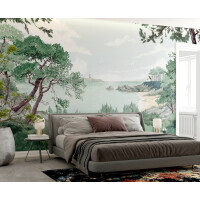 Mural nadmorski krajobraz PaperMint BRETAGNE Aigue Marine 1095 Origins