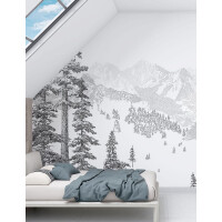 Mural krajobraz gór PaperMint MONTAGNE Hiver 1094 Origins