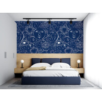 Mural mistyczne wzory PaperMint MYSTIC Fond Lazuli 1027 Origins