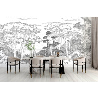 Mural krajobraz Toskanii PaperMint TOSCANE LINE Encre de Chine 922 Origins
